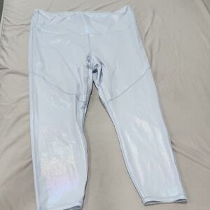 Fabletics Iridescent Baby Blue Leggings
